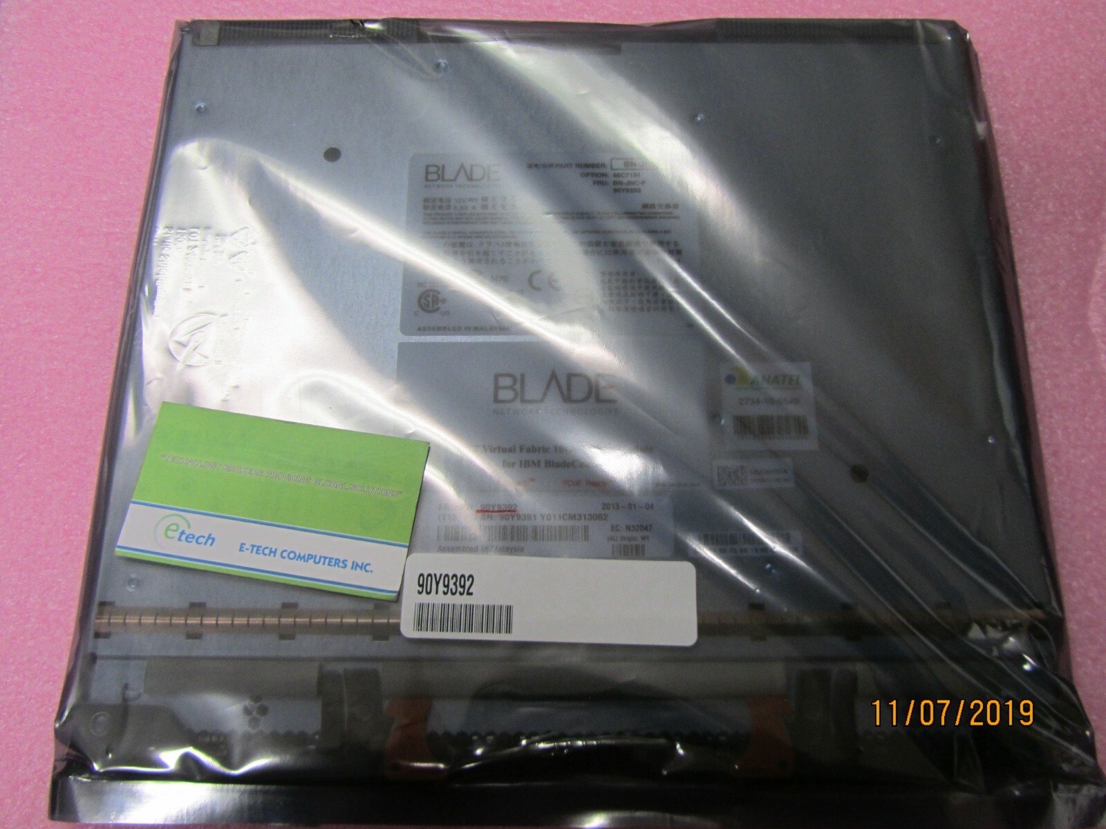 46C7191 90Y9392 BN-JNC IBM BladeCenter BNT Virtual Fabric 10Gb Switch Module