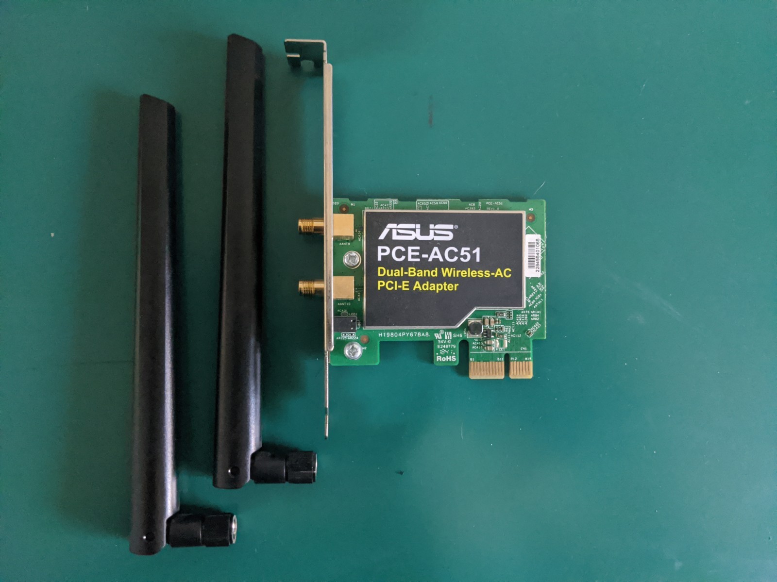 Asus PCE AC51 Wireless WiFi PCIe Adapter Card Dual Band 433Mbps 2.4GHz 5GHz