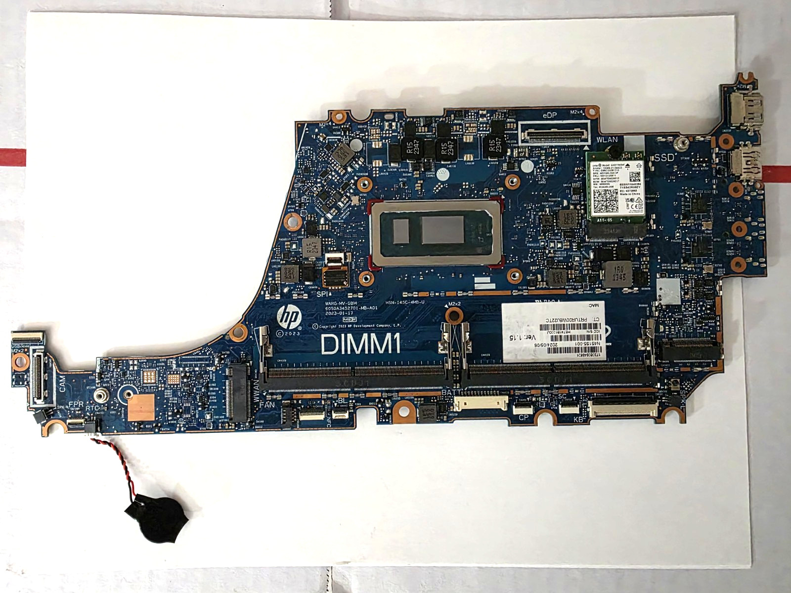 N45155-001 HP EliteBook 840 G10 Motherboard i7-1365U 1.8GHz