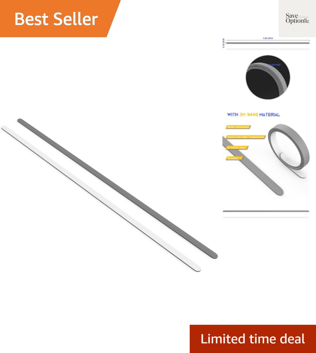 2PC Replacement Rubber Feet Strips for 14.4 Inch Microsoft Surface Laptop Studio