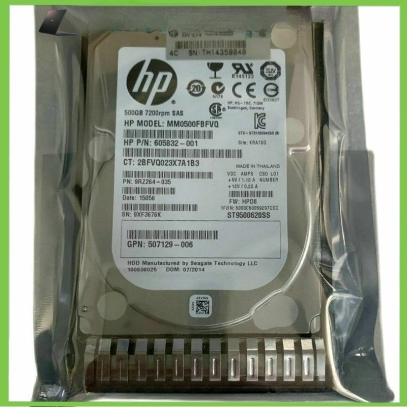 NewHP 652745-B21 653953-001 500GB 7.2K 2.5" 6G DP G8 SAS MDL HARD DRIVE