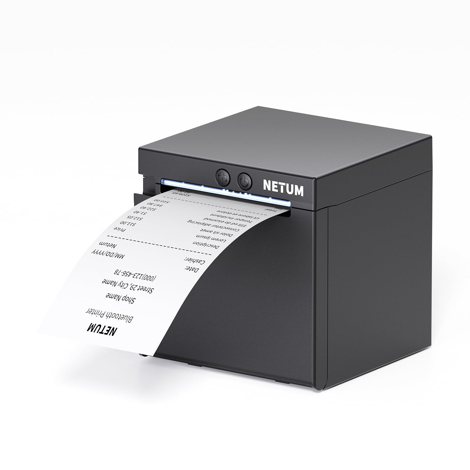 NETUM NT-861 Bluetooth Thermal Receipt Printer, 80mm POS Printer with Auto Cu...