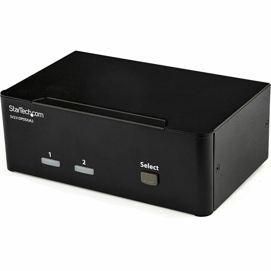 StarTech 2 Port DisplayPort Dual-Monitor KVM Switch, DisplayPort KVM, 4K 60 Hz,