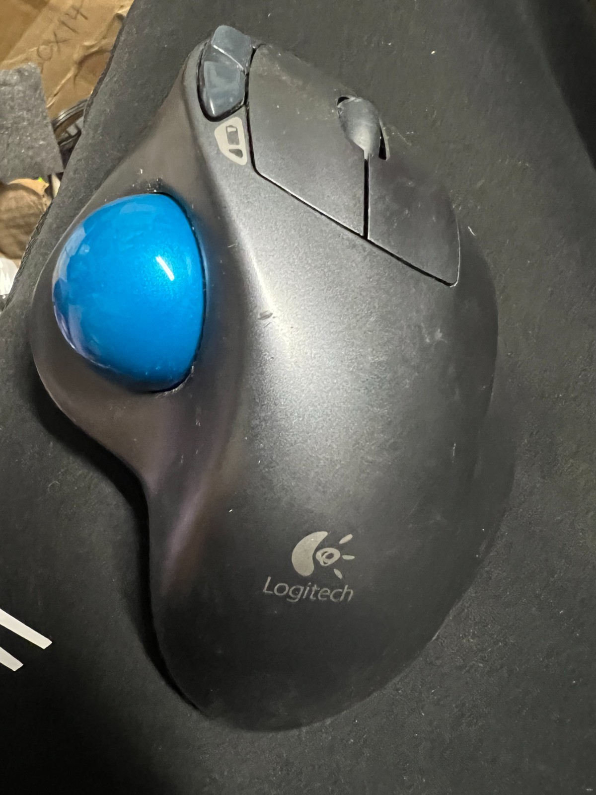 Logitech M570 Wireless Trackball with USB Receiver NO Dongle - Tested