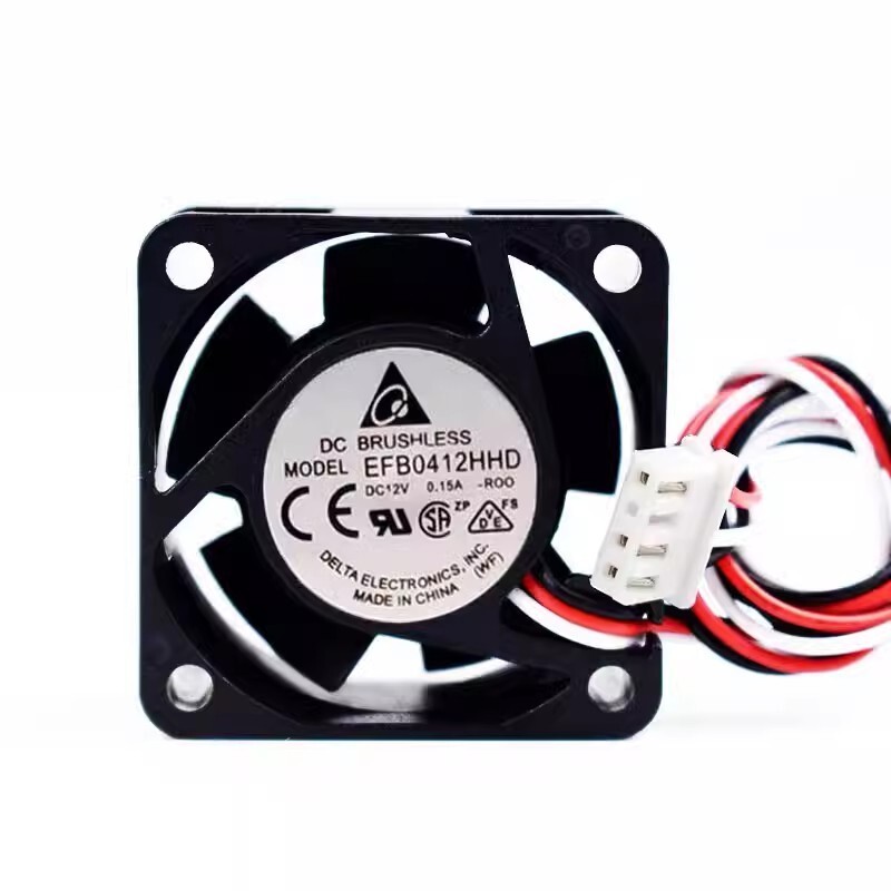 DELTA EFB0412HHD DC12V 0.15A 40*40*20MM 3-Pin Silent Cooling Fan