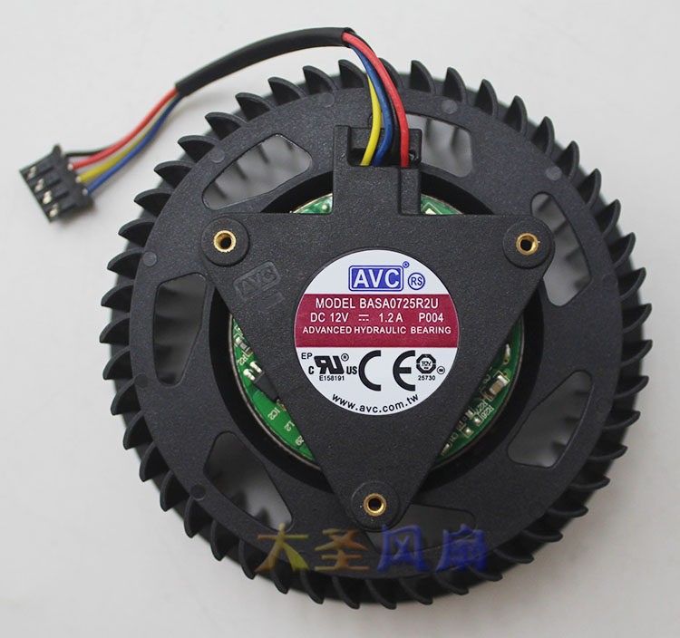 New For AVC HD5850 6870 6950 6970 Graphics Card Fan BASA0725R2U