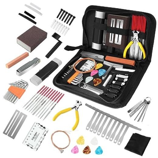 79Pcs Guitar Maintenance Kit - Complete Setup & Repair Tools for Guitar,