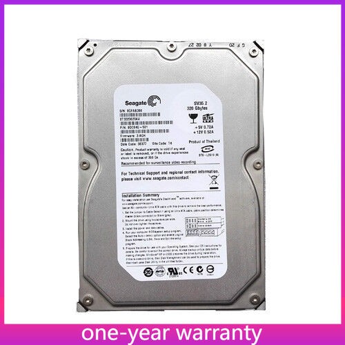 Seagate ST3320620AV 7200RPM 320GB IDE PATA 3.5" Desktop HDD Hard Drive