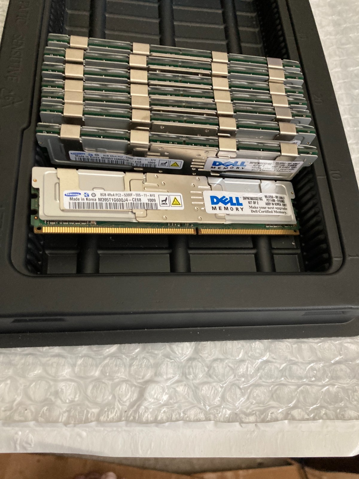 32GB [ Lot of 4 ] SAMSUNG 8GB 4Rx4 PC2-5300F-555-11-AF0 M395T1G60QJ4-CE68