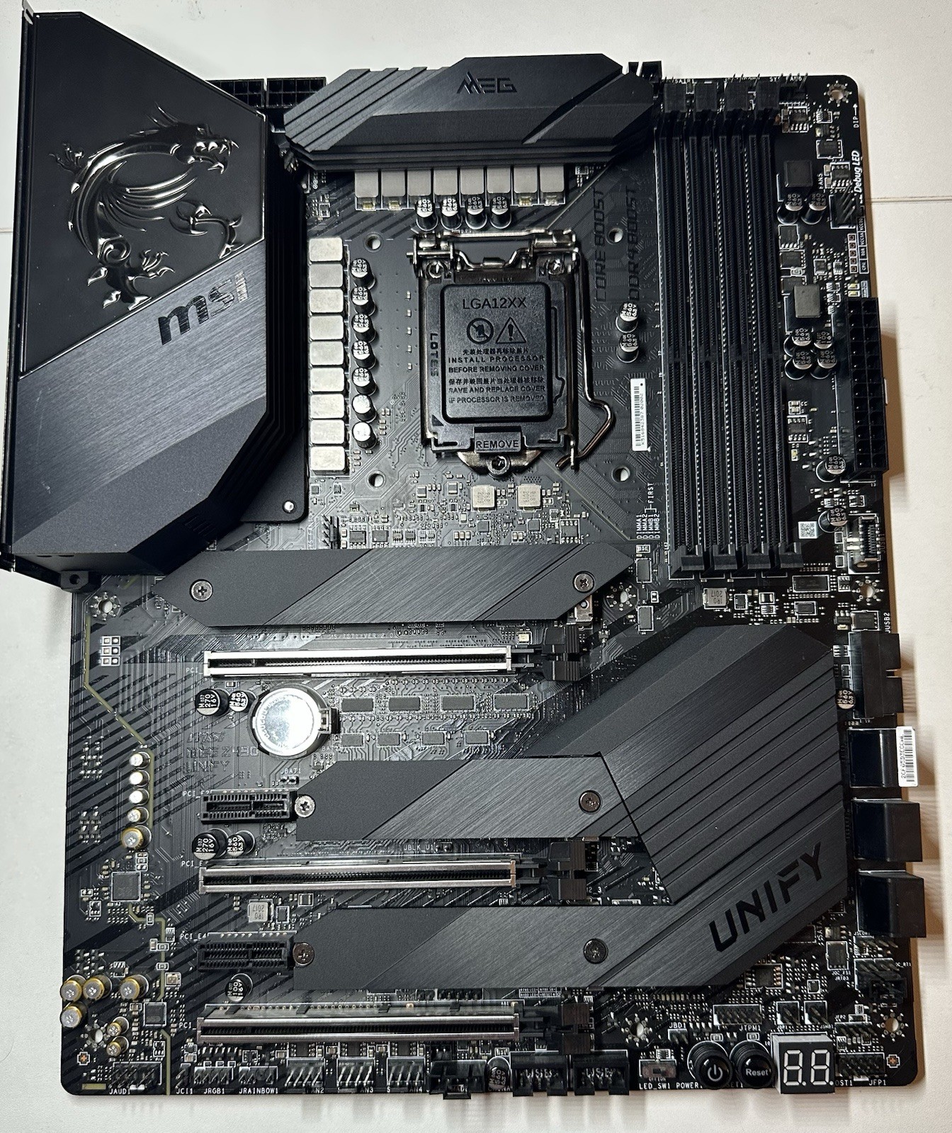 MSI MEG Z490 UNIFY wifi motherboard ATX LGA1200 Supports 10th11th CPU USB 3.2M.2