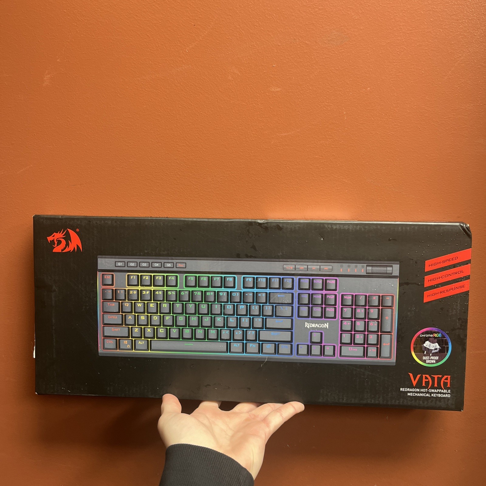 Redragon K580 VATA RGB LED Backlit Mechanical Gaming Keyboard with Macro Keys
