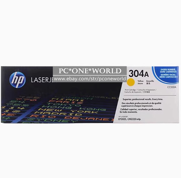 HP CC532A 304A Toner Cartridge - Yellow