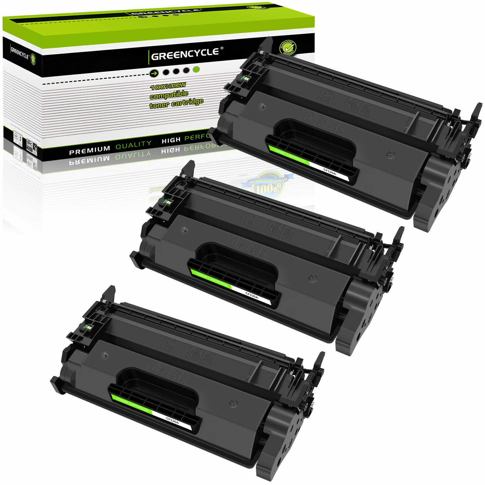 3 High Yield CF226A CF 226A Toner Cartridges for HP 26A LaserJet Pro M402d M402d