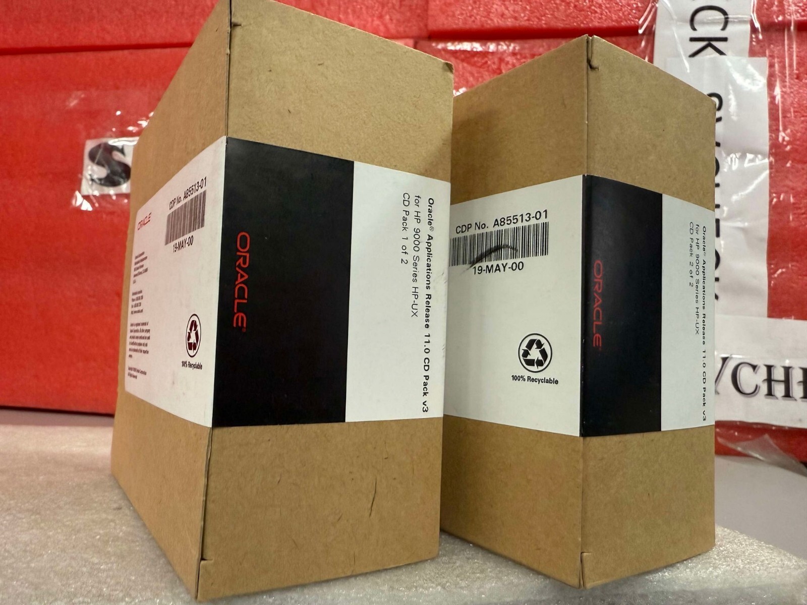 LOT OF 2 ORACLE APPLICATIONS RELEASE 11.0 CD PACK V.3 for HP 9000Series HP-UX