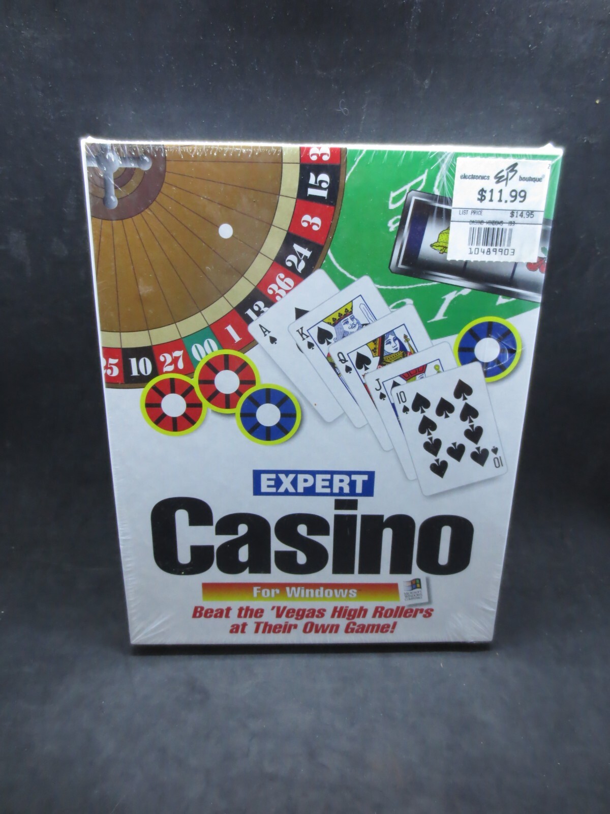 Vintage 1994 Expert Casino for Windows 3.1 - Rare - Brand New - Sealed