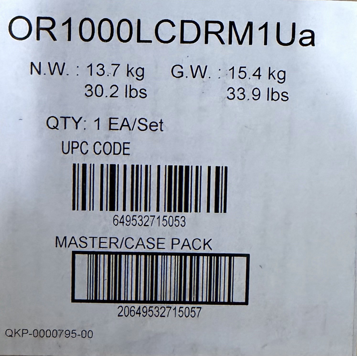 CyberPower OR1000LCDRM1Ua Smart App LCD UPS 1000VA/600W 6 Outlet AVR 1U ( NEW)
