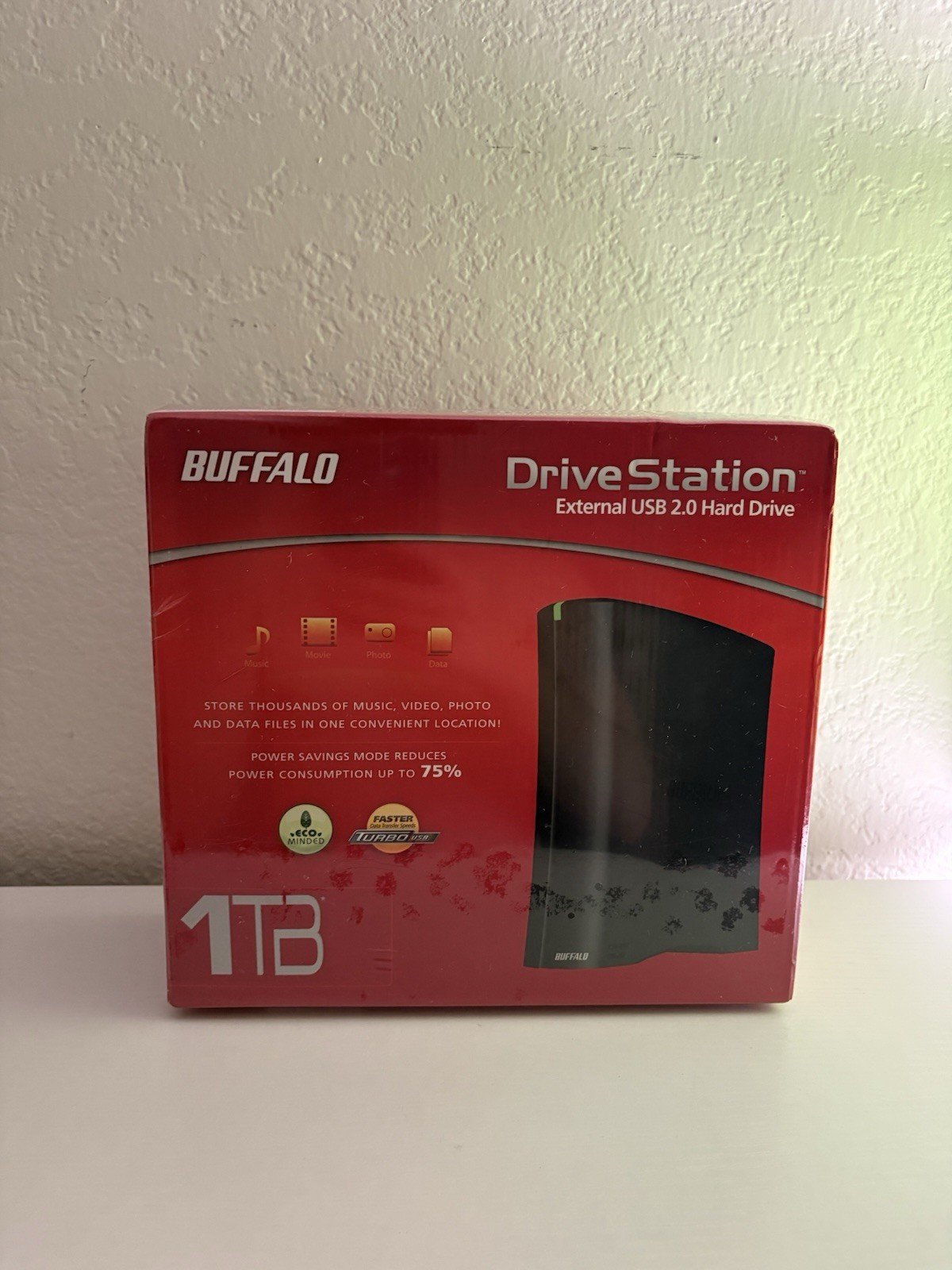 BUFFALO DriveStation USB 2.0 1TB Portable Hard Drive *Sealed In Box