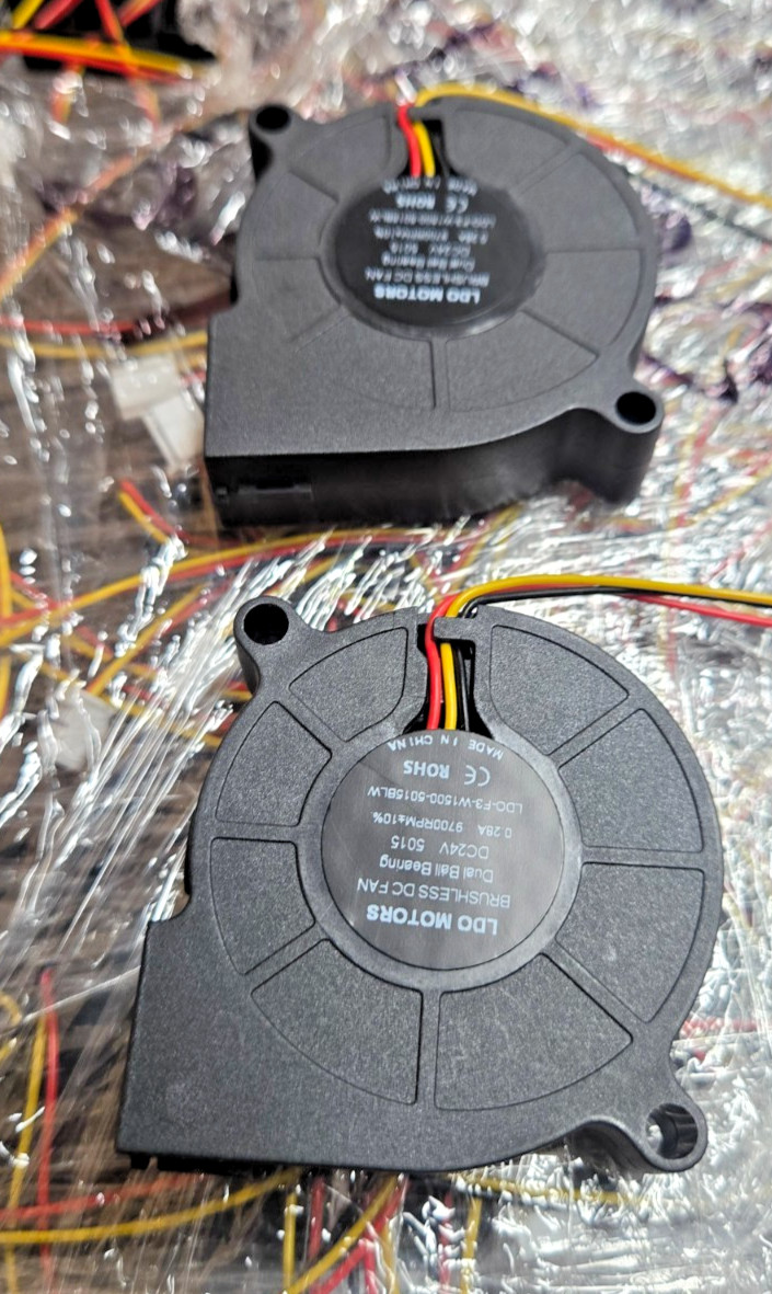 LDO MOTORS FUSION3 5015 Blower Fan 24V LDO-F3-W1500-5015BLW 2 PAK NEW