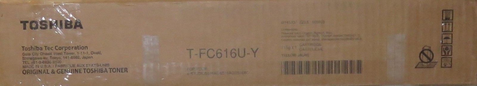 Toshiba T-FC616U-Y Yellow Genuine Original Toner Cartridge