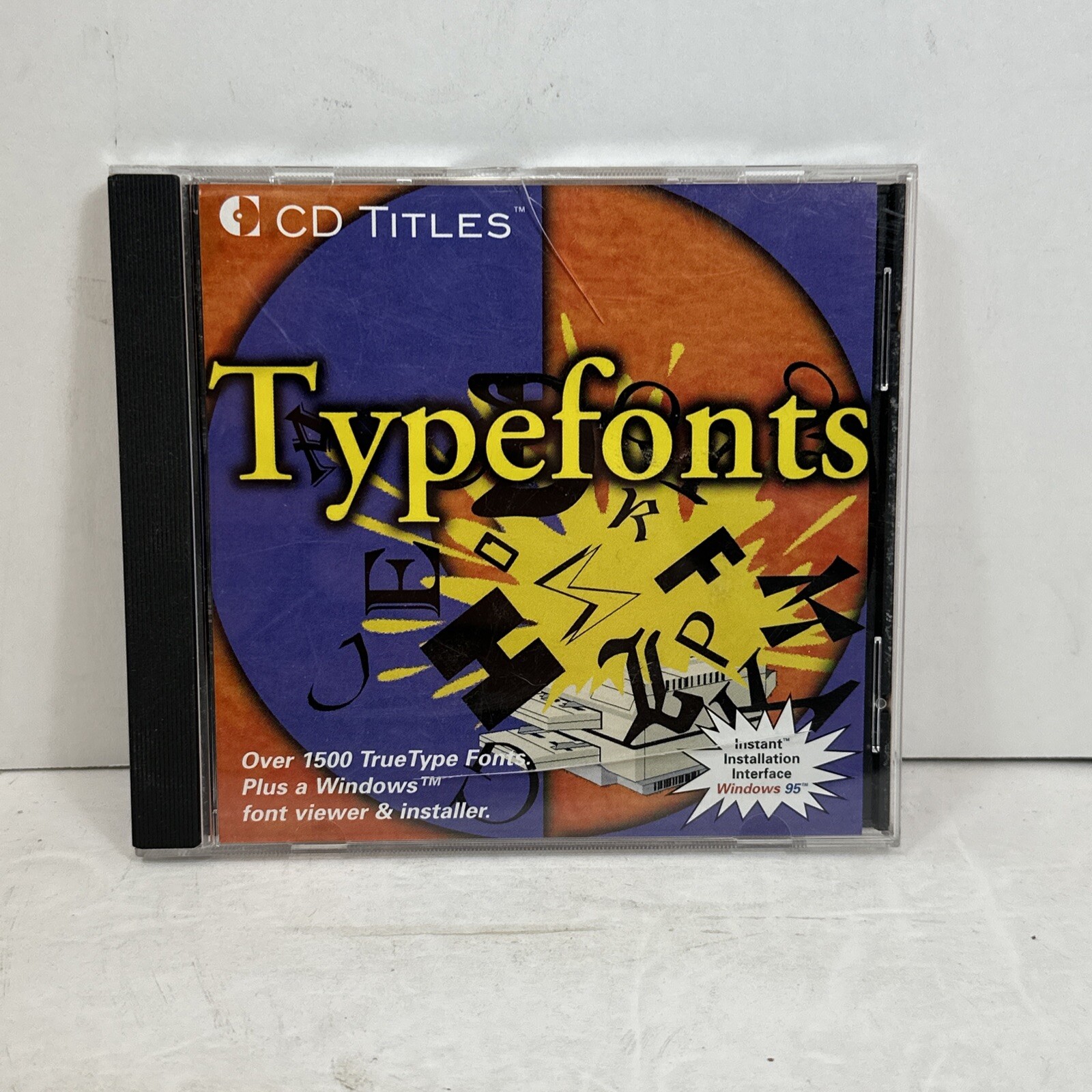Typefonts -  windows 95 multimedia Over 1500 True Type Fonts VTG CD Rom