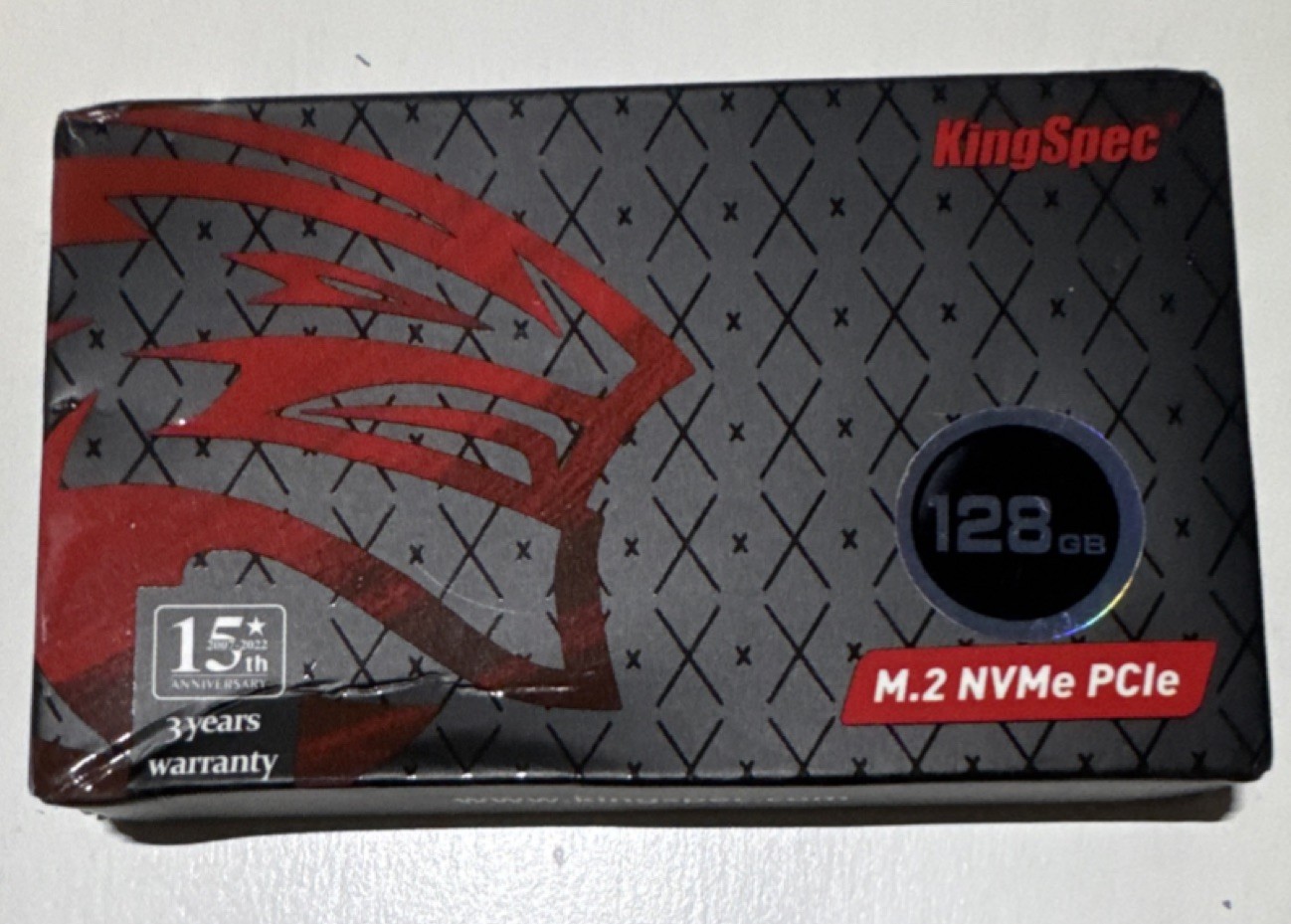 KingSpec 128GB M.2 NVMe PCIe Gen3 x2 2242 Internal SSD NE 2242 Black