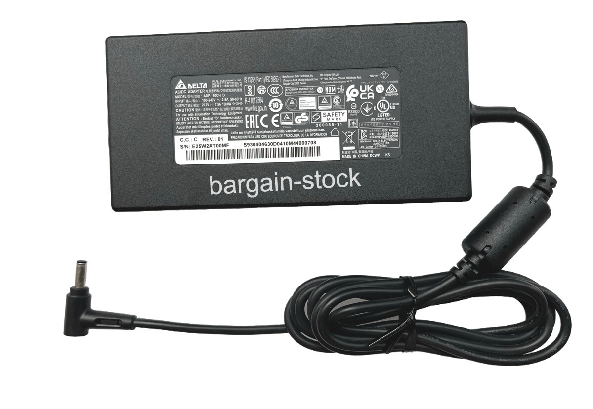 Original 20V 7.5A 150W AC Adapter Charger For MSI Katana GF76 11UD-663 11UC-492