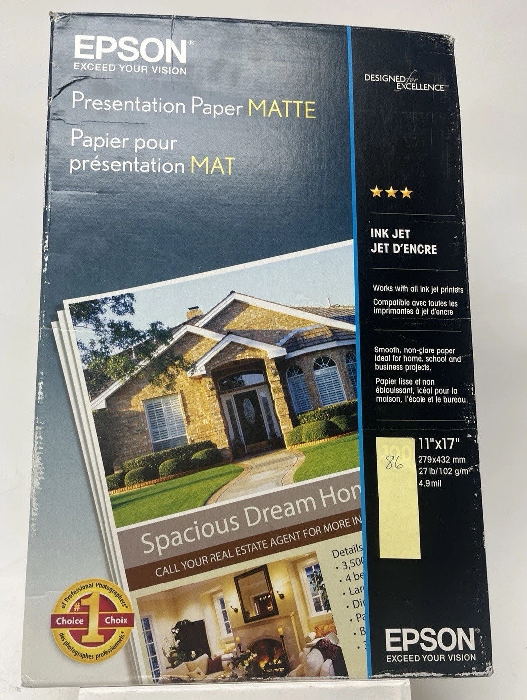 Epson Presentsrion Paper Matte 11 x 17 - 86 Sheets - S041070