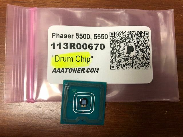 1 x DRUM Reset Chip " 113R00670 " for Xerox Phaser 5500, 5550 Printer Refill