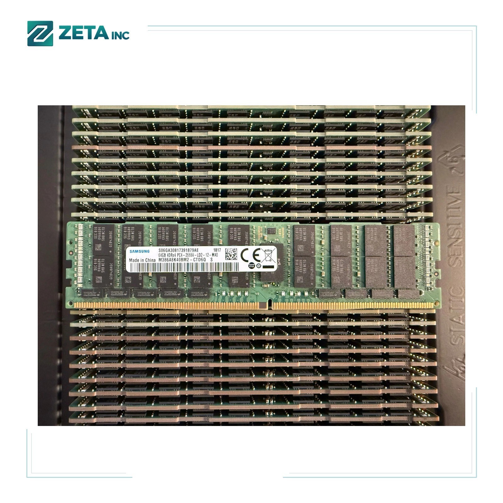 M386A8K40BM2-CTD SAMSUNG 64GB (1X64GB) 4DRX4 PC4-2666V DDR4 SERVER MEMORY