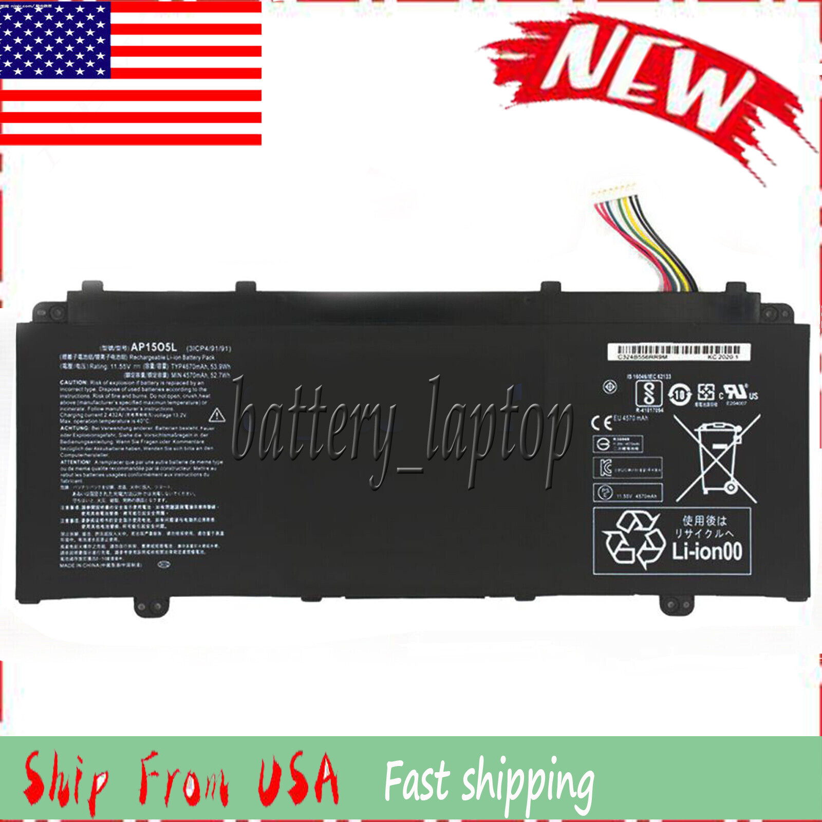 AP15O5L Battery for Acer Swift 1 SF114-32 Swift 5 SF514-51 SF515-51T Predator