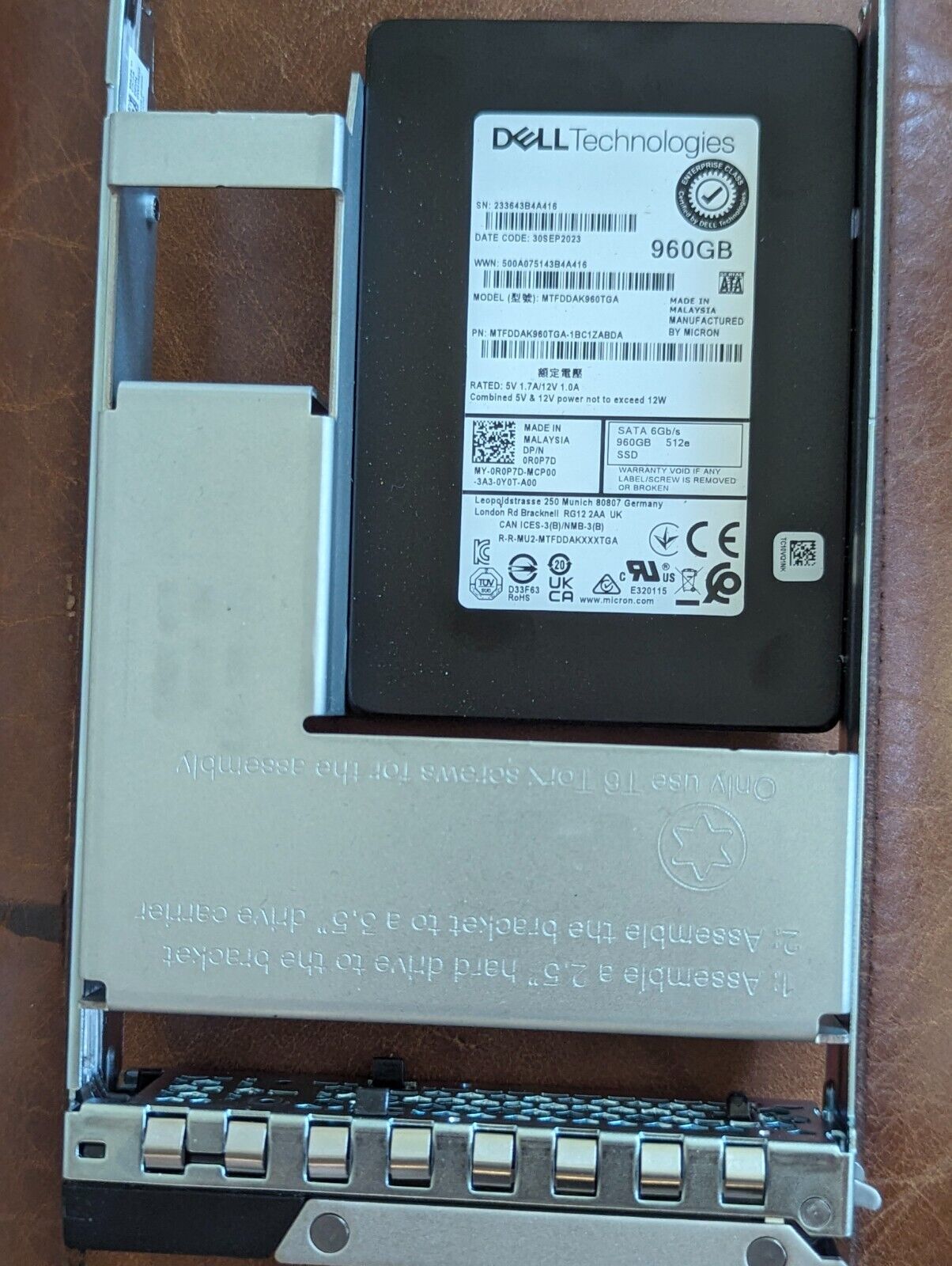 Dell Micron 5400 - 960GB SSD- 2.5