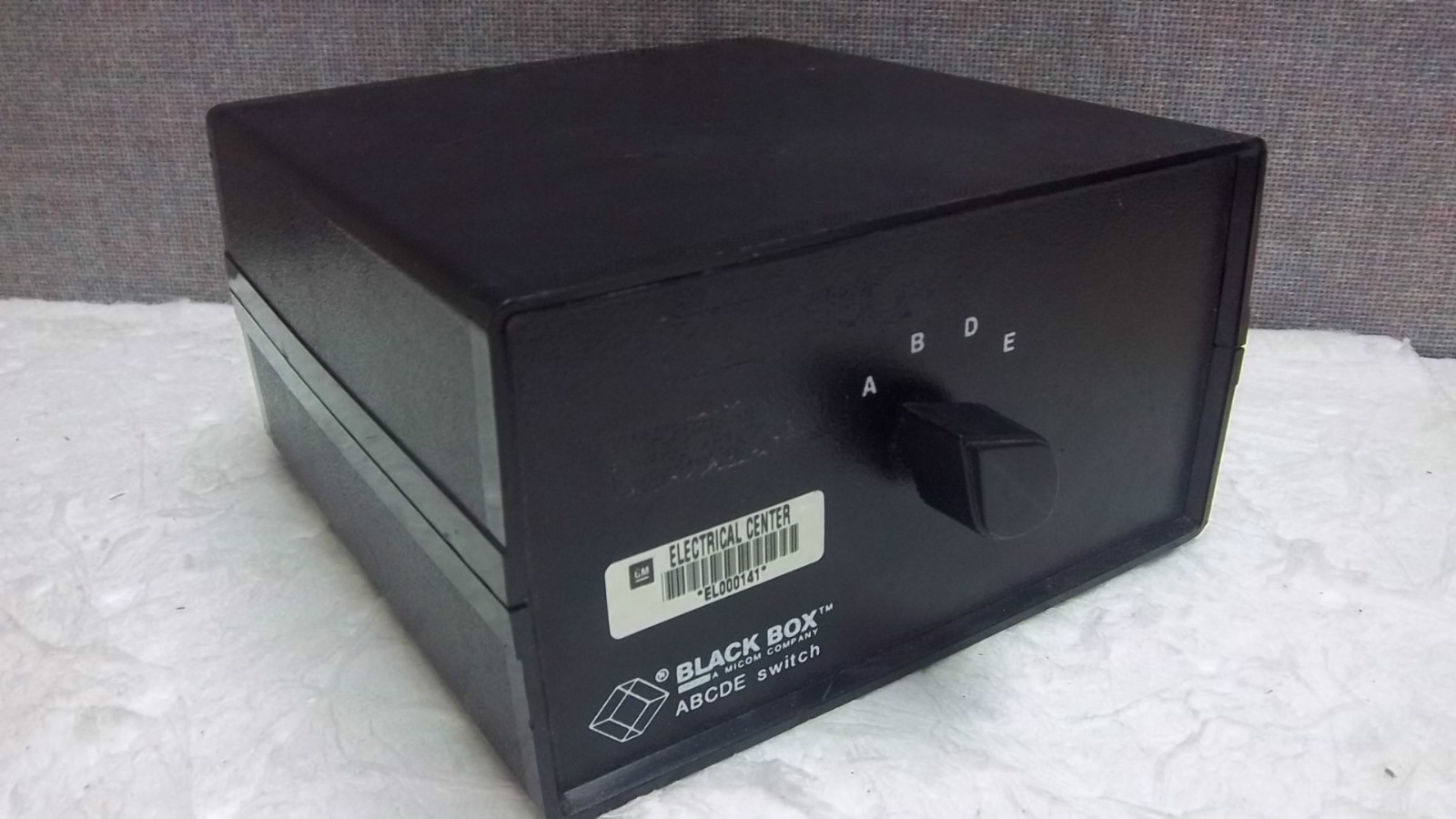 MICOM BLACK BOX 5-POSITION ABCDE SWITCH SW050B-FFFFF USED SW050BFFFFF