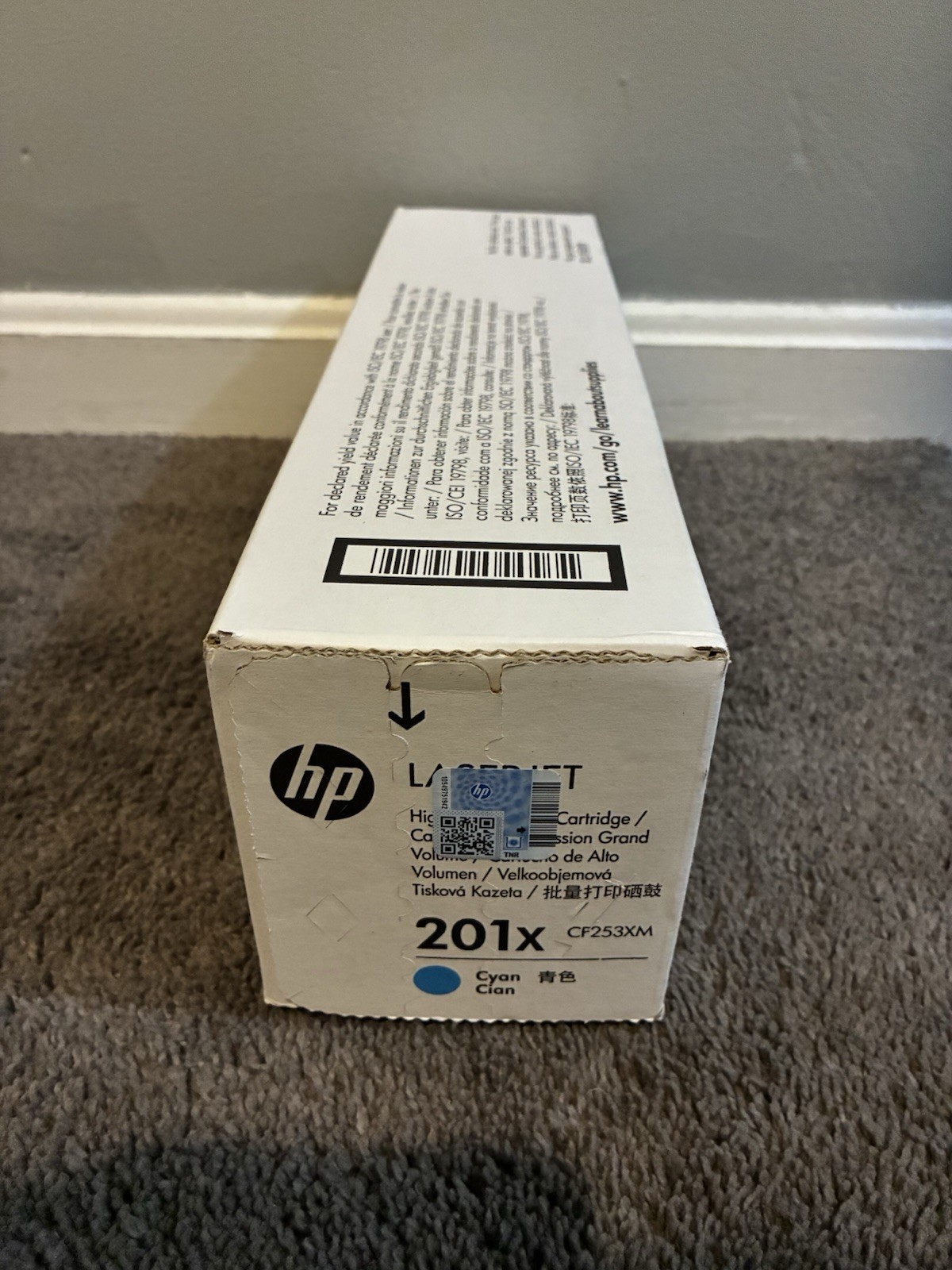 Genuine HP 201X CYAN LaserJet Toner Cartridge – CF401X New Sealed