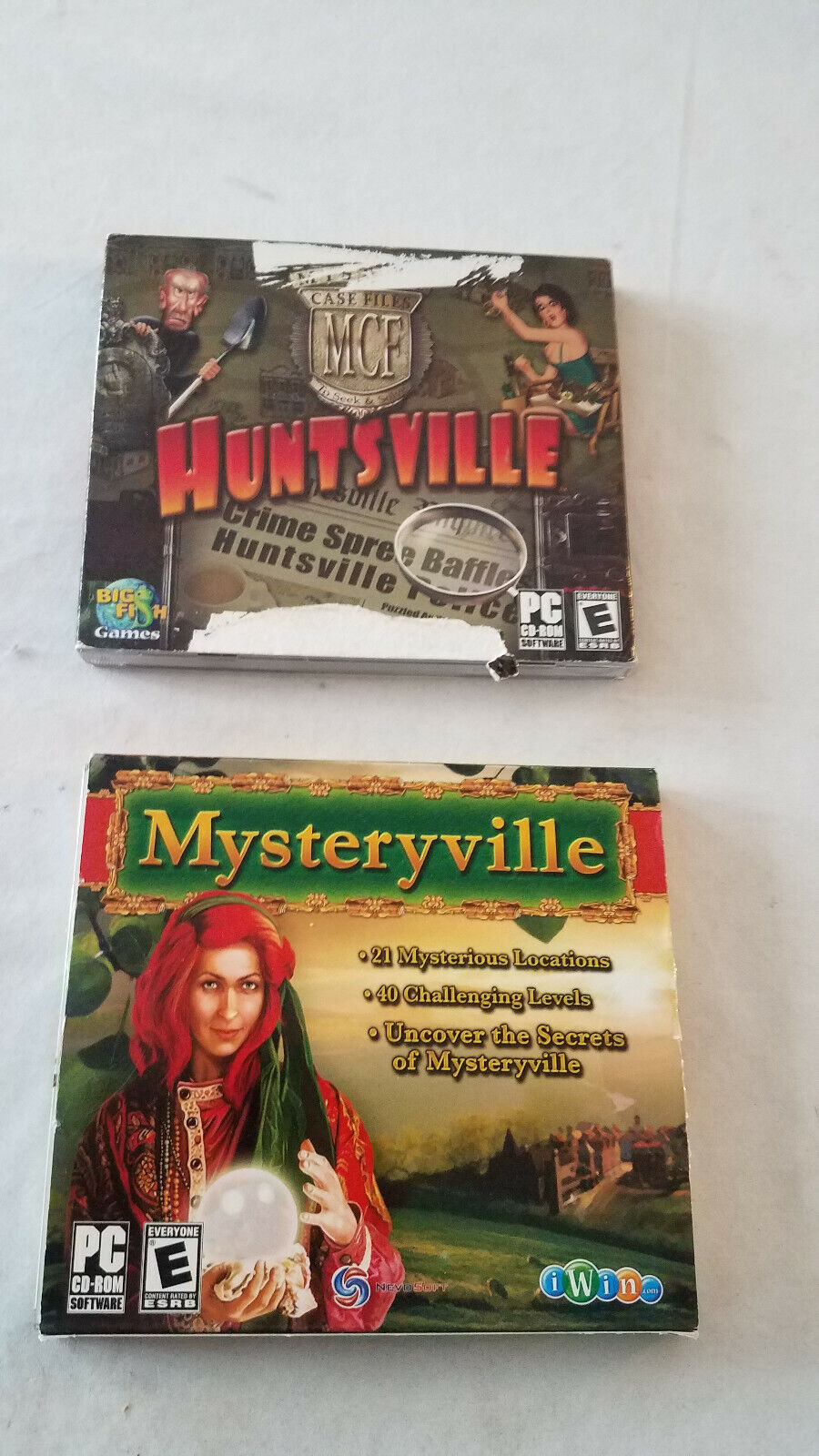 Mysteryville & Huntsville Windows PC CD-ROM Computer Game 
