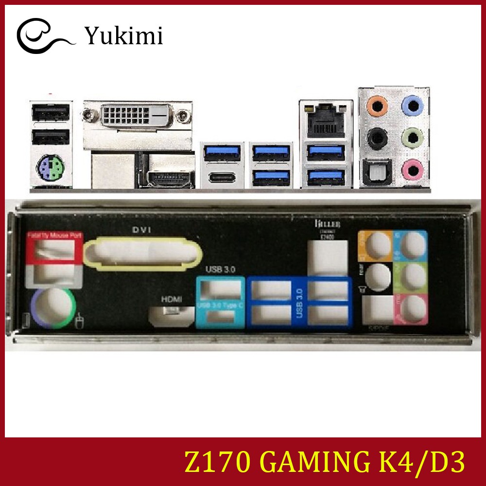 NEW FOR ASROCK Z170 GAMING K4/D3 Ｍotherboard I/O Shield Backplate