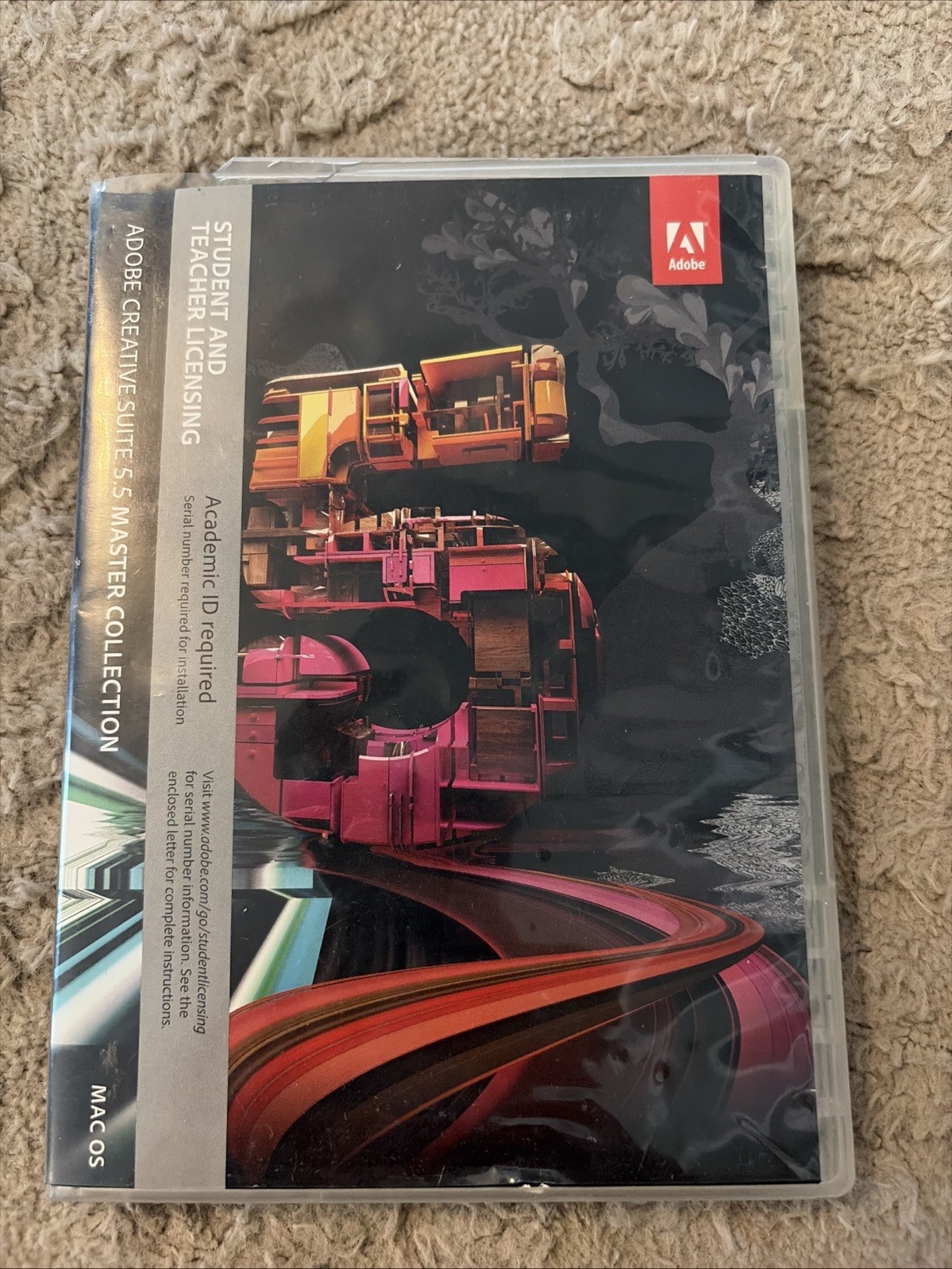 Adobe Creative Suite 5 Master Collection CS5 Student Teacher Mac 4‑Disc Set Open