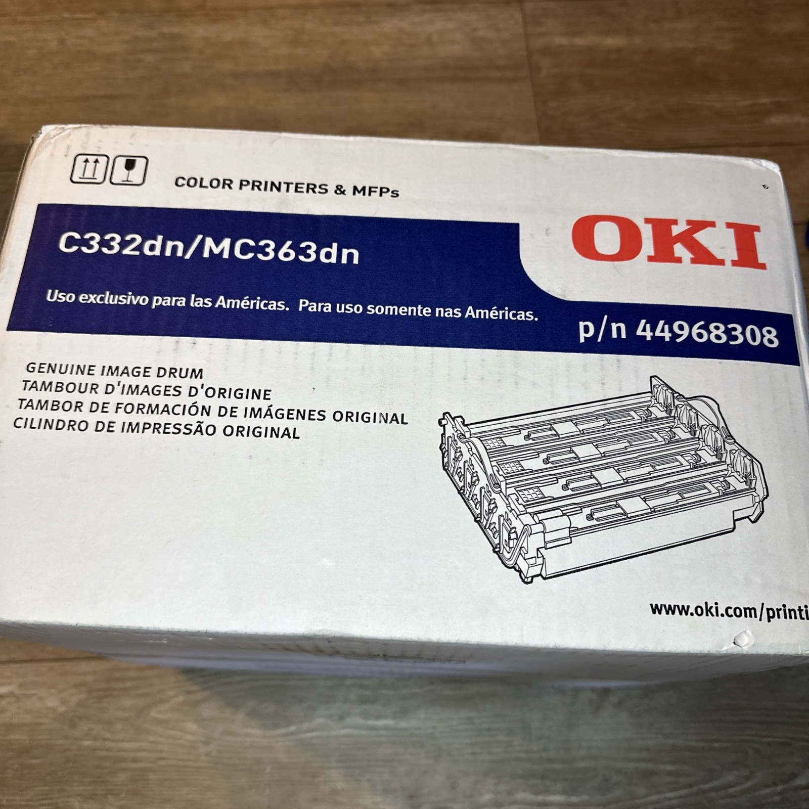 Oki 20K CMYK Image Drum for C332/MC363 (44968308)