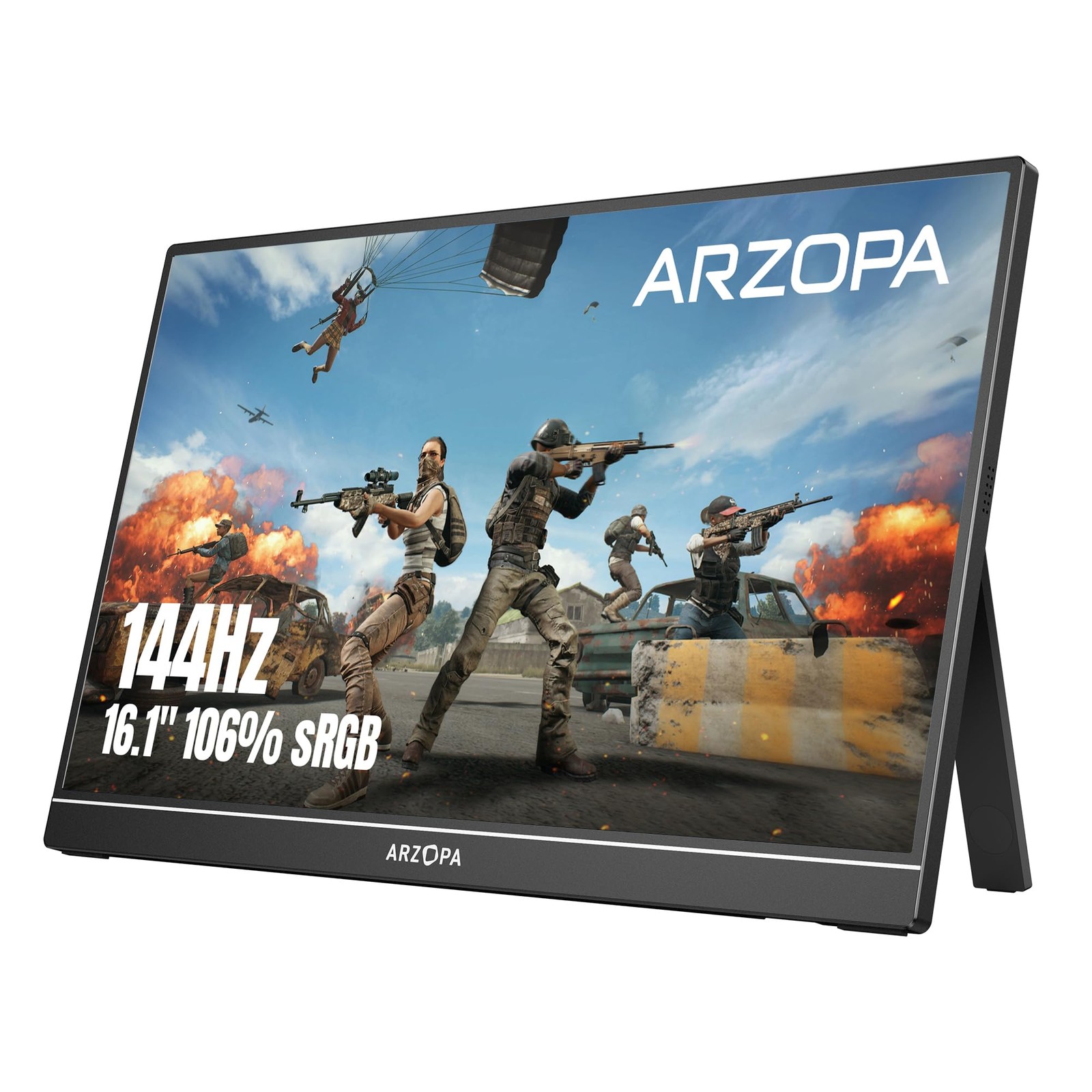 ARZOPA 16.1 144Hz Portable Gaming Monitor 106% sRGB Z1FC 1080P FHD Kickstand