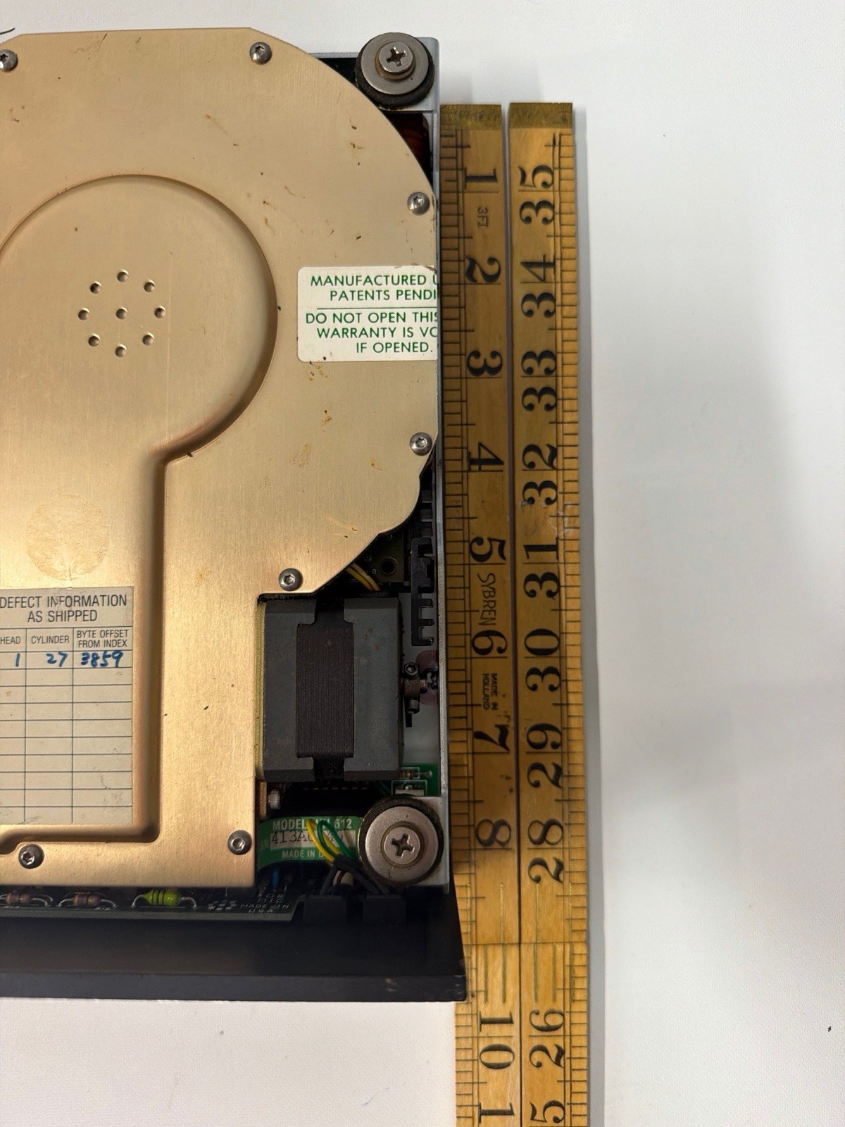 Vintage Microscience HH-612 10MB MFM Hard Drive - 1st Half Height Model - Spins