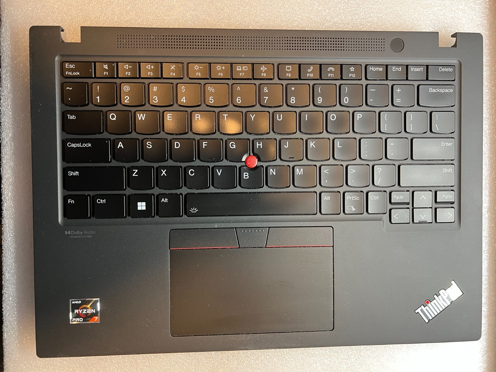 Lenovo ThinkPad T14s Gen 3 14" Palmrest w/Touchpad Keyboard Backlit and battrey.