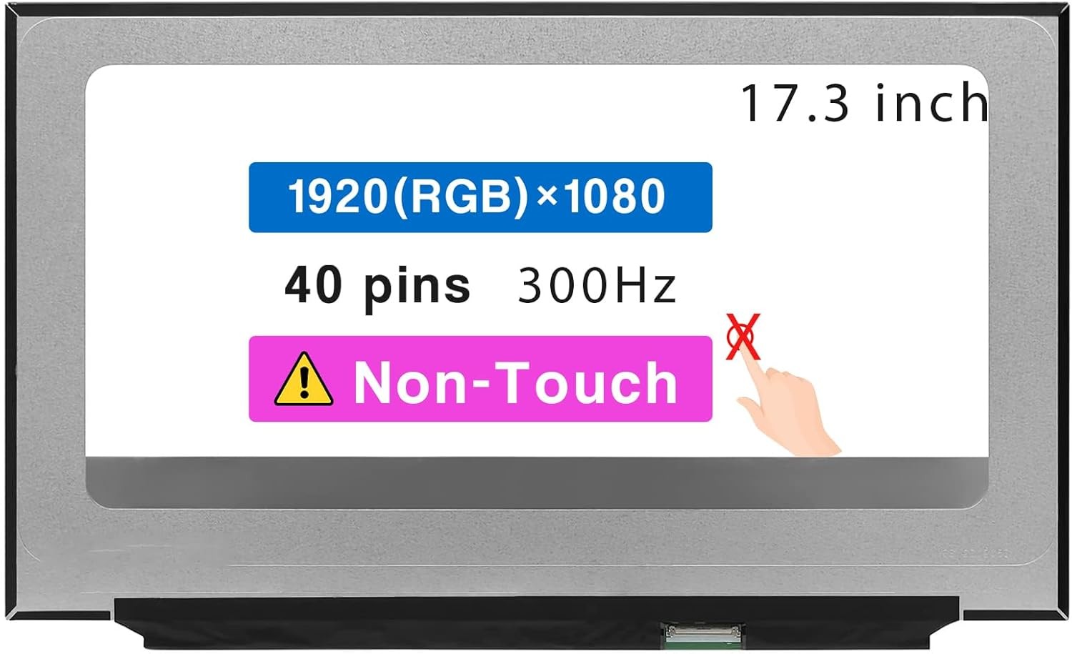 17.3" Screen Replacement LQ173M1JW03 LQ173M1JW04 B173HAN05.1 LP173WFG-SPV3