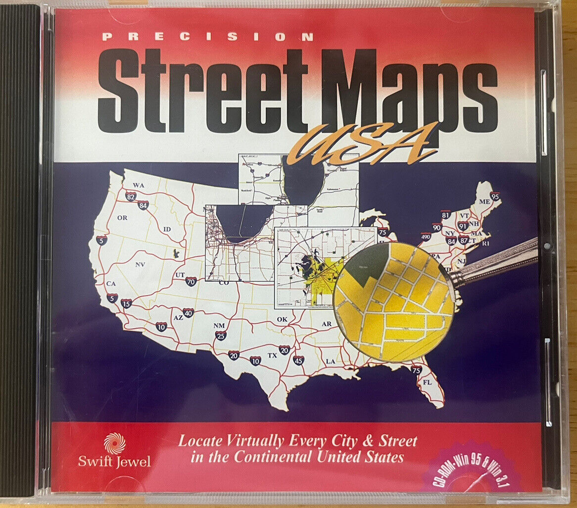 Precision Street Maps USA (PC CD ROM, 1997) 