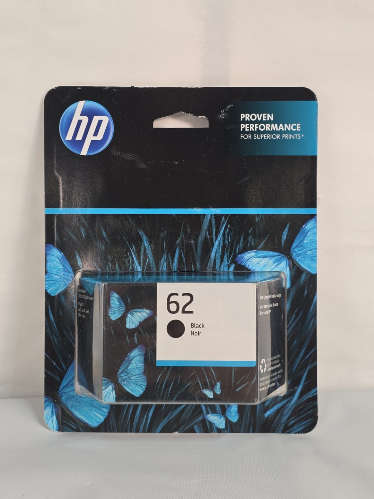 Original Genuine HP 62 Black Printer Ink Cartridge New Sealed 10/2026