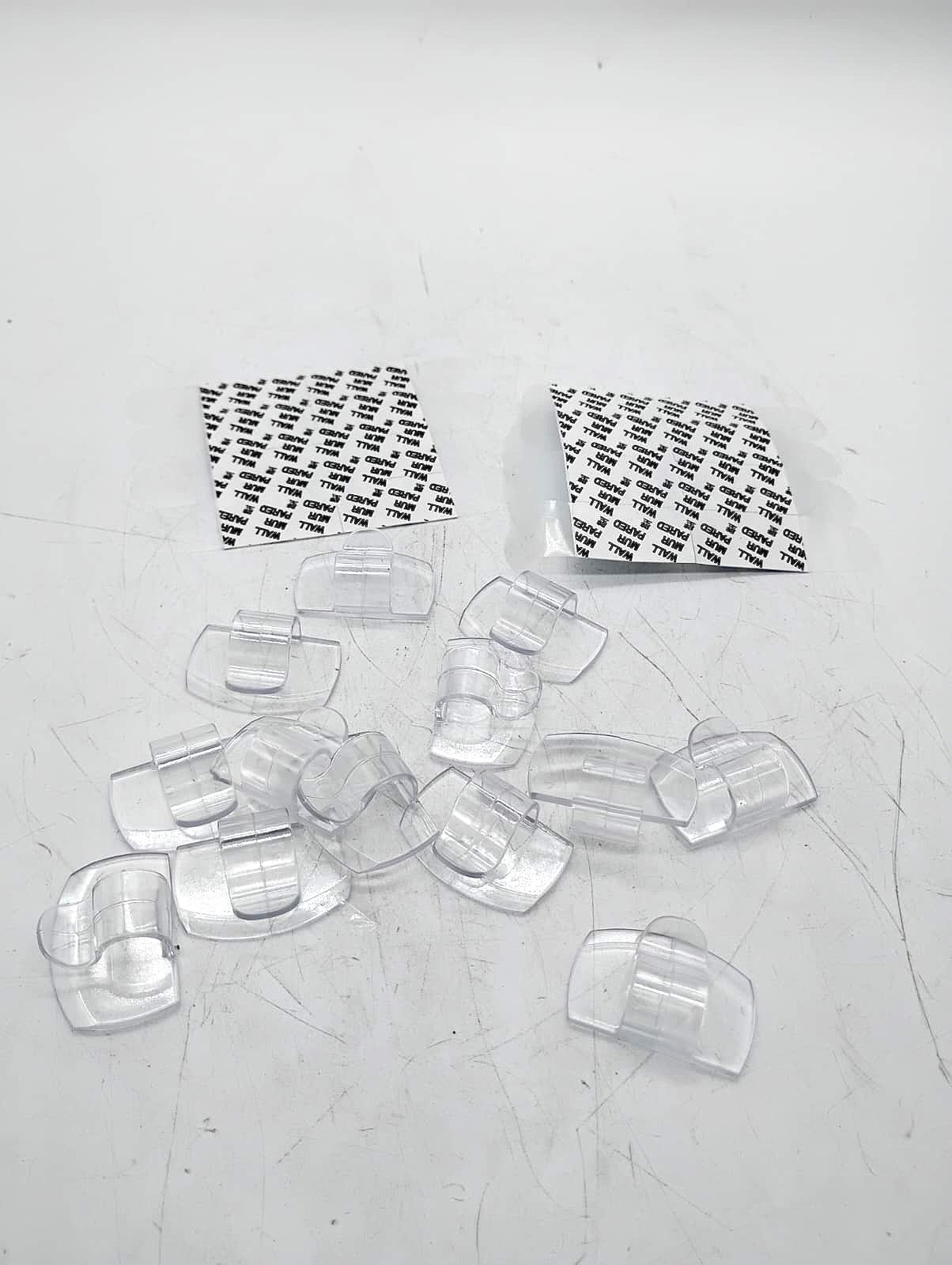 Command Clear Cord Clips for Cable Organizer 13 Clips Damage Free Hanging