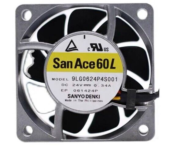 1 pcs Sanyo DENKI 9LG0624P4S001 24V 0.34A aluminum frame cooling fan
