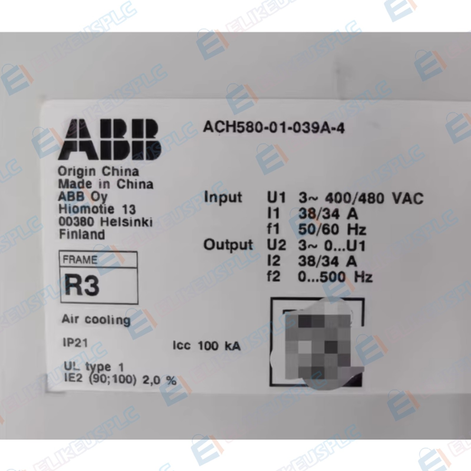 1PCS ACH580-01-039A-4 ABB frequency converter new Shipping DHL or FedEX MS