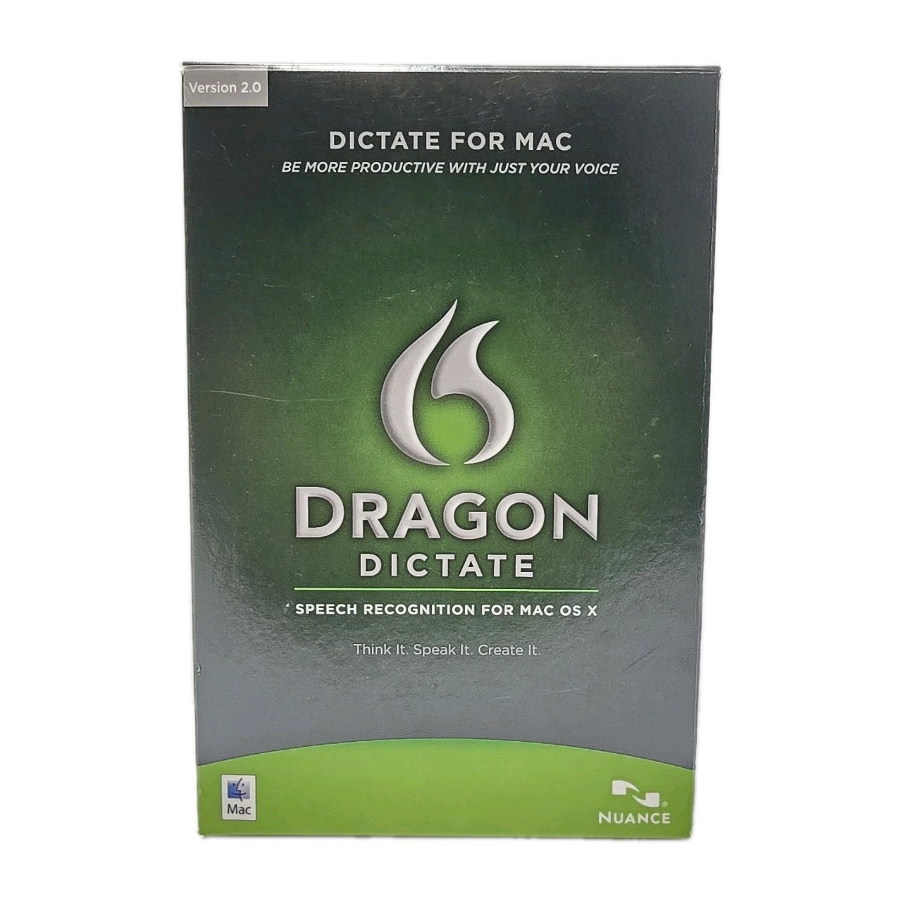 NEW Nuance Dragon Dictate for Mac 2.0 Speech Recognition Software w/ Microphone