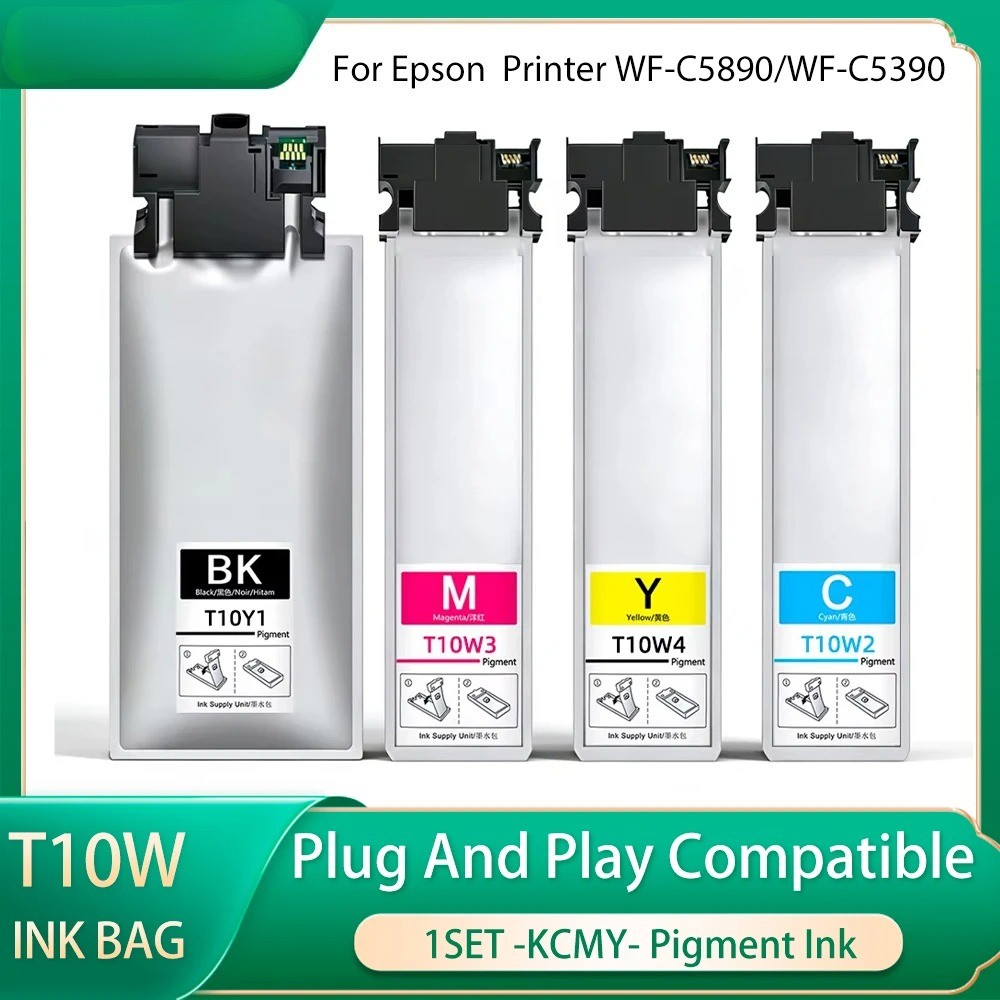 T10W1-T10W4 Ink Bag For Epson WF-C5390 WF-C5890 Printer
