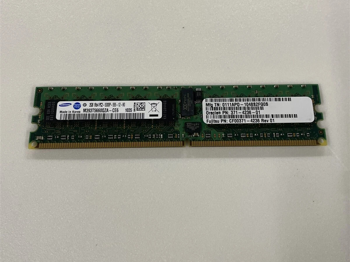 Sun 371-4236 2GB PC2-5300 DDR2-667MHz 240 Pin Memory Samsung M393T5660QZA-CE6