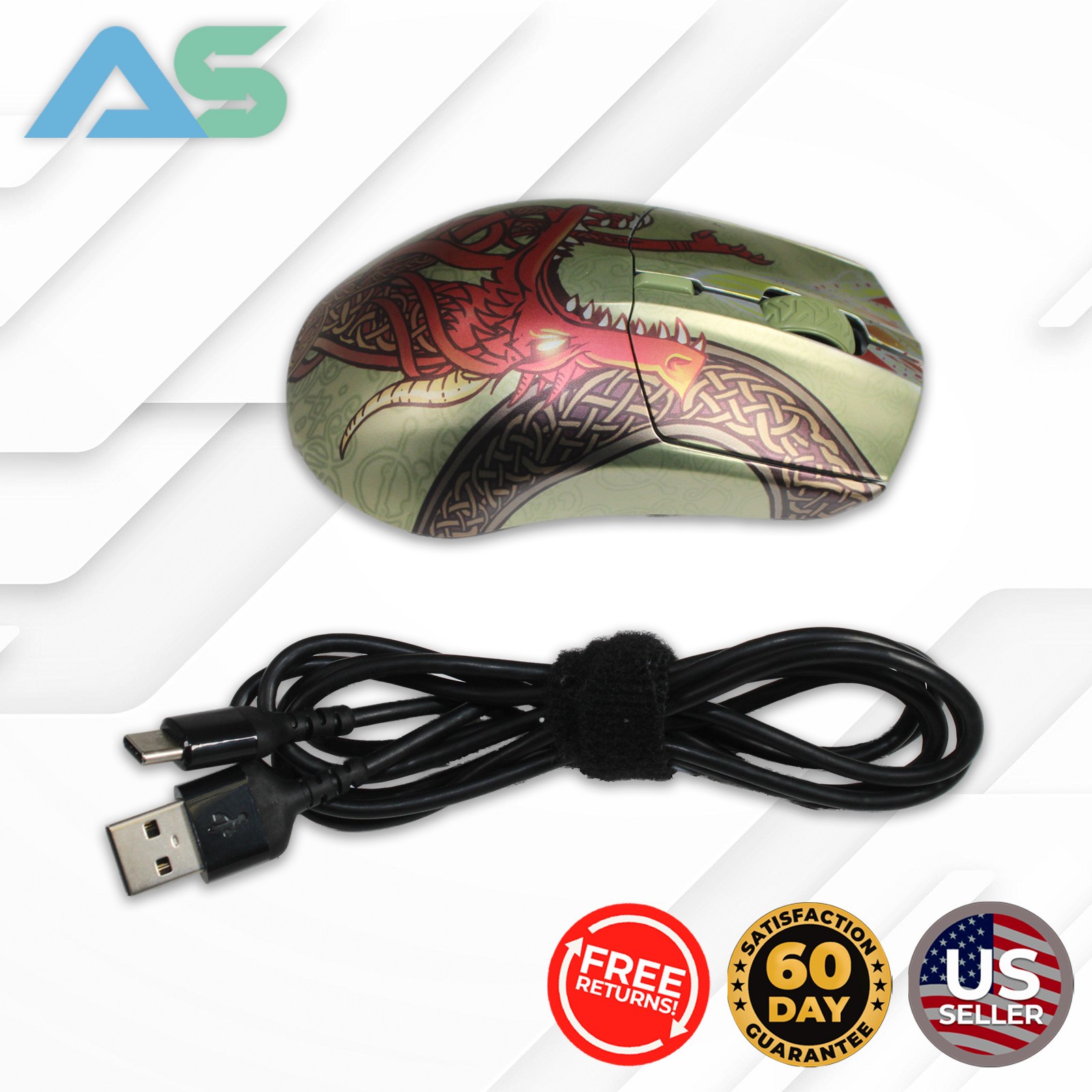 SteelSeries Aerox 3 Wireless Gaming Mouse | Counter Strike 2 Dragon Lore Edition